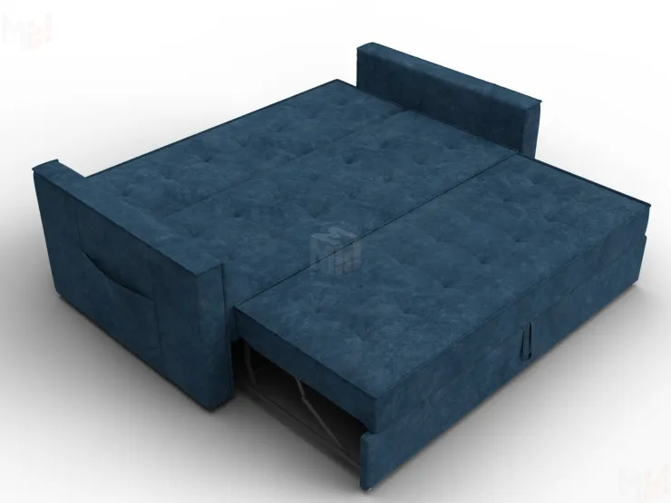 Диван прямой Лига-104 (160) ( BRUT 11 синий )