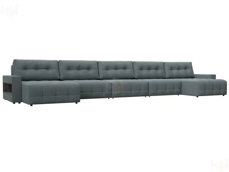 Диван П-образный с полками Лига-053 НПБ МегаЛонг