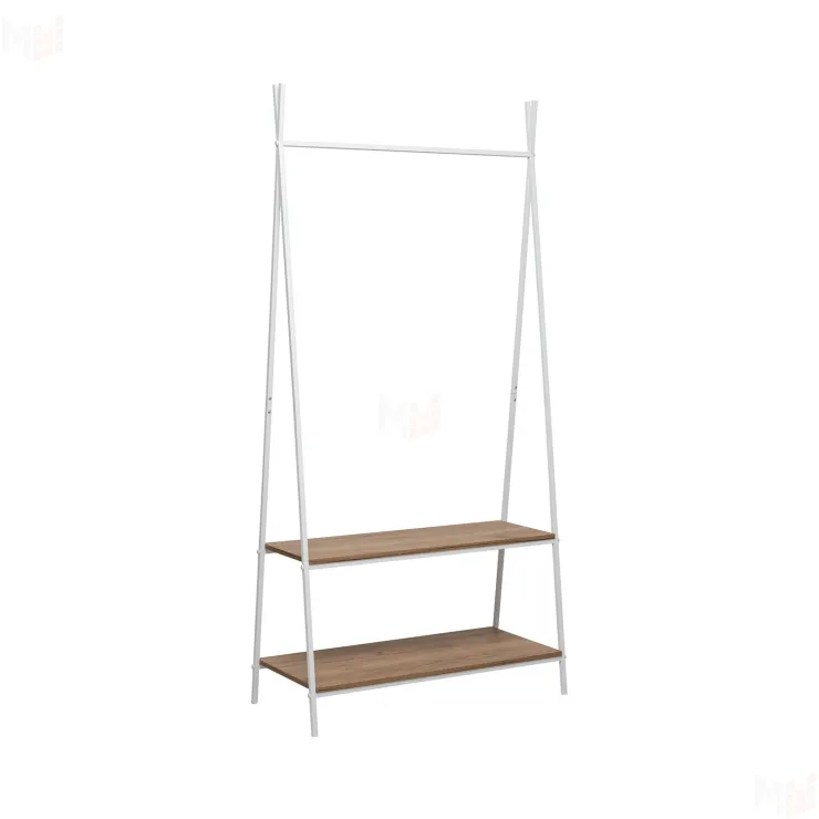 Вешалка гардеробная Leset Стилвуд 22 (Белый/Дуб крафт золотой)