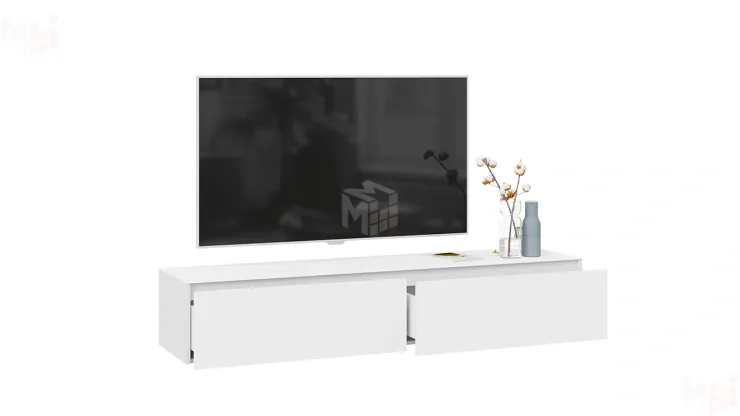 Тумба ТВ Глосс - ТД 319.03.11 Белый глянец, Стекло Белый глянец Тумба ТВ Глосс - ТД 319.03.11 Белый глянец, Стекло Белый глянец