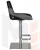 Стул барный DOBRIN ALDO (черный PU YP33-19, основание из нержавеющей стали)