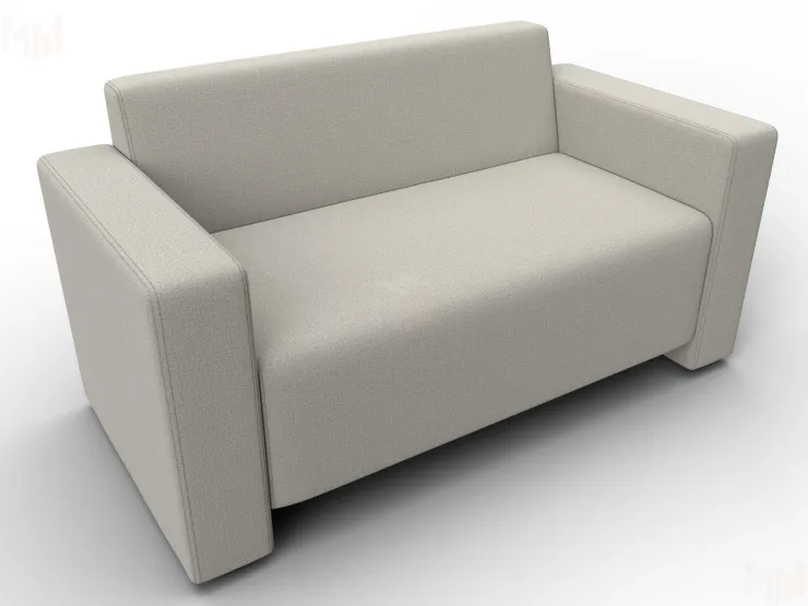 Диван прямой Лига-093 ( Амур 02 бежевый )