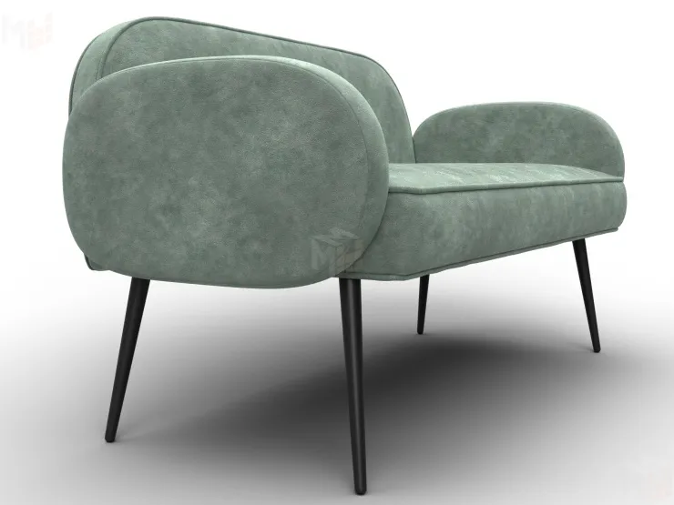 Диван прямой Лига-086 ( BRUT 08 зеленый )