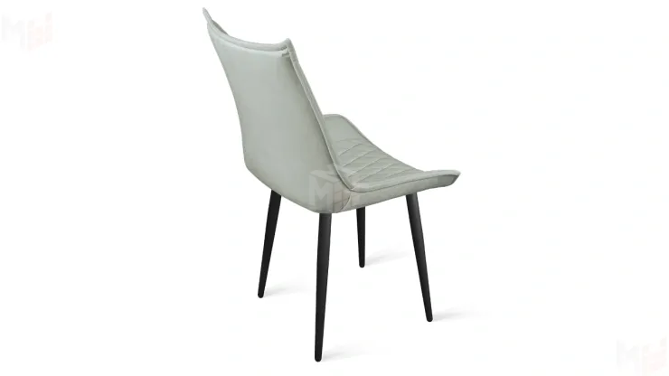 Стул Фэнди К1С  Черный муар, Велюр Confetti Silver