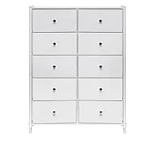 Комод Leset Нирита/Хайди, 10 ящиков, Белый (Белый/Белый) Комод Leset Нирита/Хайди, 10 ящиков, Белый (Белый/Белый)