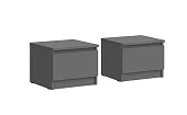 Тумба прикроватная Челси 2 шт (графит)