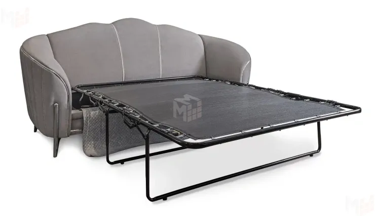 Диван Гравита 3х местный серый серебро