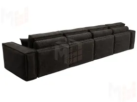 Диван прямой Лига-081 НПБ МегаЛонг ( BRUT 17 коричневый )