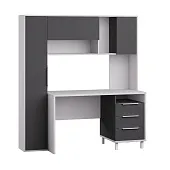 Стол рабочий Комфорт 12.95 N Белый премиум, Серый Шифер Стол рабочий Комфорт 12.95 N Белый премиум, Серый Шифер