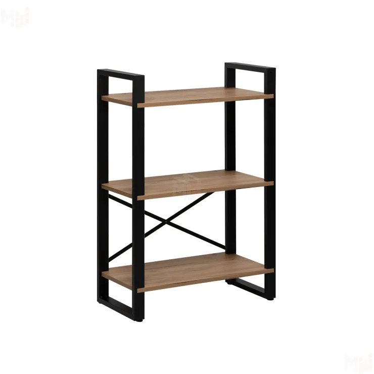 Стеллаж Leset Стилвуд 123 (Чёрный/Дуб крафт золотой)