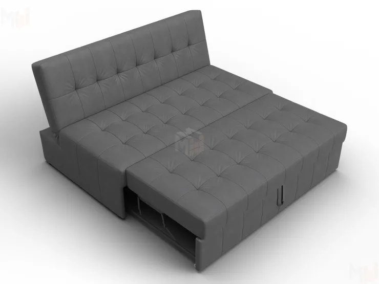 Диван прямой Лига-107 (140) ( JOLY 13 серый )