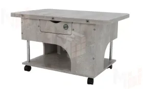 Стол-трансформер Стэп Цемент Светлый Стол-трансформер Стэп Цемент Светлый