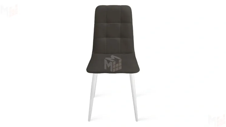 Стул Аспен К1С Белый матовый, Велюр Confetti Stone