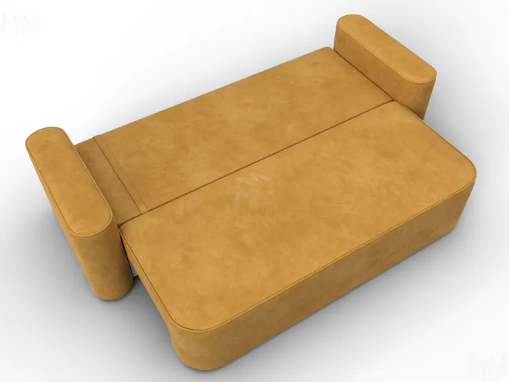 Диван прямой Лига-118 НПБ ( BRUT 10 желтый )