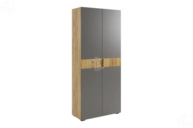 Шкаф двухдверный Бери дуб крафт золотой/графит