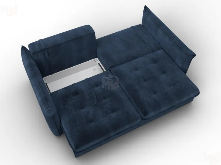 Диван прямой Лига-100 НПБ ( TOWER 13 синий )