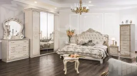 Кровать Патрисия 180х200 см крем корень глянец