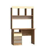 Стол письменный с надстройкой Челси Color (глиняный серый/слоновая кость) Стол письменный с надстройкой Челси Color (глиняный серый/слоновая кость)