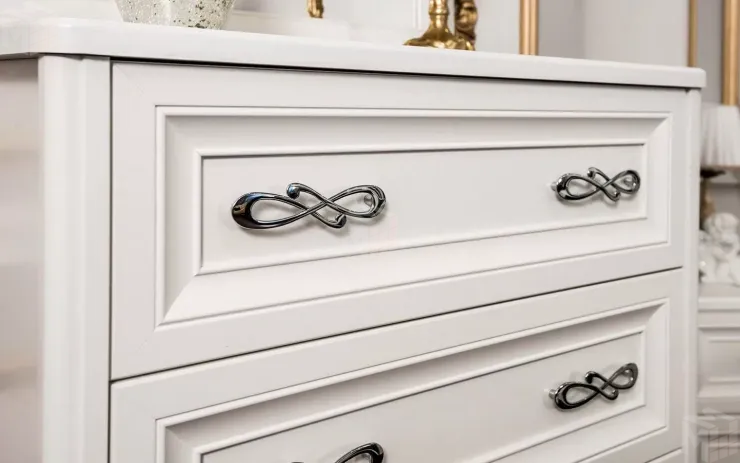 Комод Мишель 4 ящ. широкий белый матовый