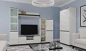 Гостиная  ГРЕТТА  Дуб Крафт белый - Антрацит №7 Гостиная  ГРЕТТА  Дуб Крафт белый - Антрацит №7