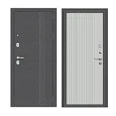 Входная металлическая дверь Тайга-9 Вертикаль Антик Серебряный/Серый