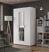 Шкаф Бостон 3-х створчатый 1350 (белый) с зеркалом Шкаф Бостон 3-х створчатый 1350 (белый) с зеркалом