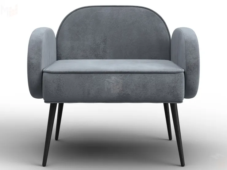 Кресло Лига-086 ( велюр TOWER 10 серый )