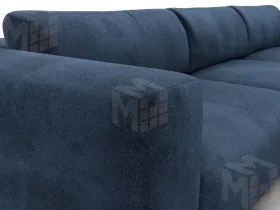 Диван угловой Лига-066 НПБ Лонг угол правый ( TOWER 13 синий )