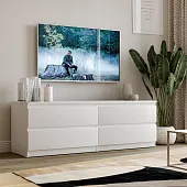 2.05.02.030.1 МАЛЬТА комод 4 ящика 160х54 белый RU 2.05.02.030.1 МАЛЬТА комод 4 ящика 160х54 белый RU