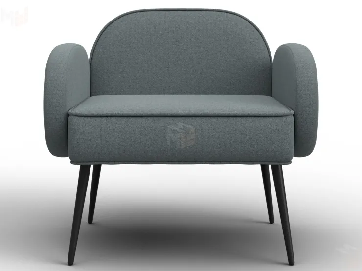 Кресло Лига-086 ( рогожка Амур 07 серый )