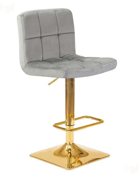 Стул барный DOBRIN GOLDIE (серый велюр (MJ9-75))