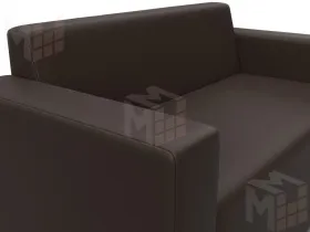 Диван прямой Лига-093 ( Коричневый )