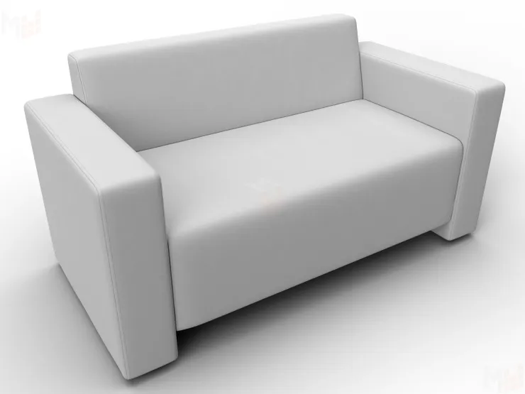 Диван прямой Лига-093 ( Белый )