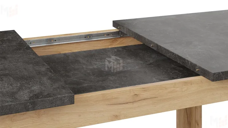 Стол обеденный Ванкувер тип 1  Дуб Крафт золотой, Ателье темное