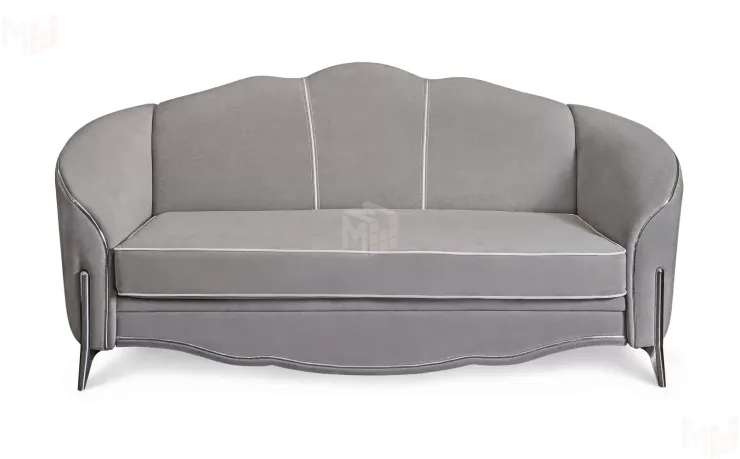 Диван Гравита 3х местный серый серебро