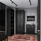 2.06.01.030.5 МАКС шкаф 2 двери 75х61х233 Дуб Венге RU