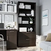 2.02.07.110.5 СИРИУС стеллаж 2 ящика 78х190 Дуб Венге RU 2.02.07.110.5 СИРИУС стеллаж 2 ящика 78х190 Дуб Венге RU