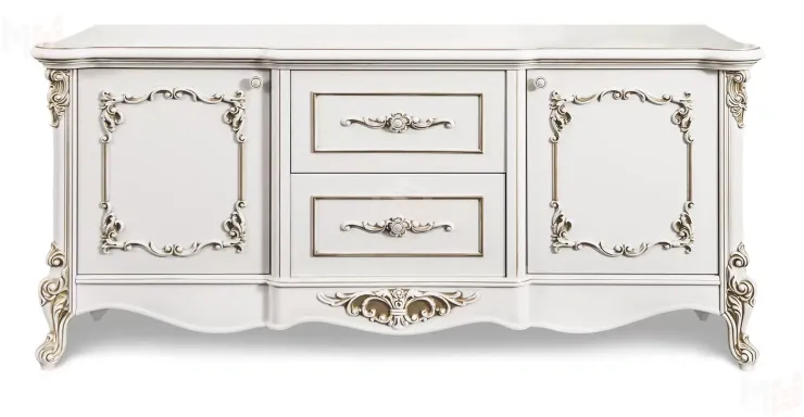 Тумба ТВ Флоренция белый глянец