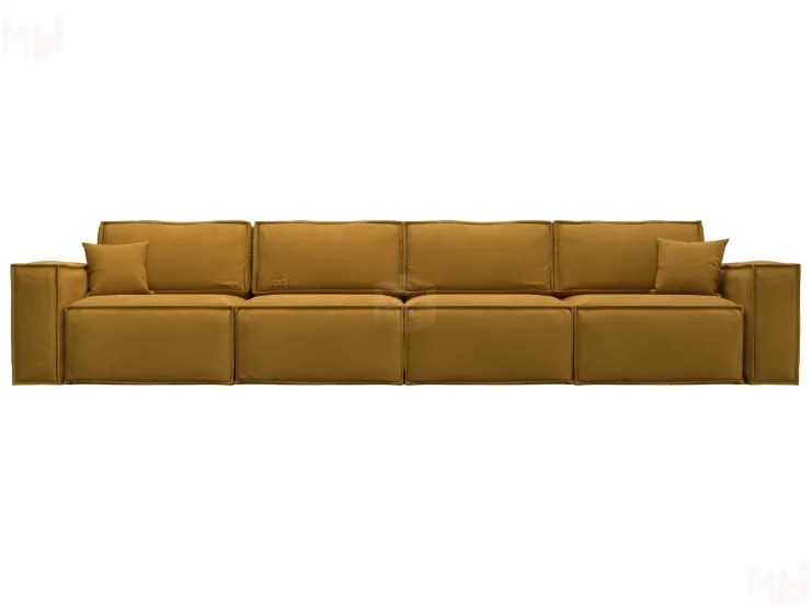 Диван прямой Лига-081 НПБ МегаЛонг ( BRUT 10 желтый )