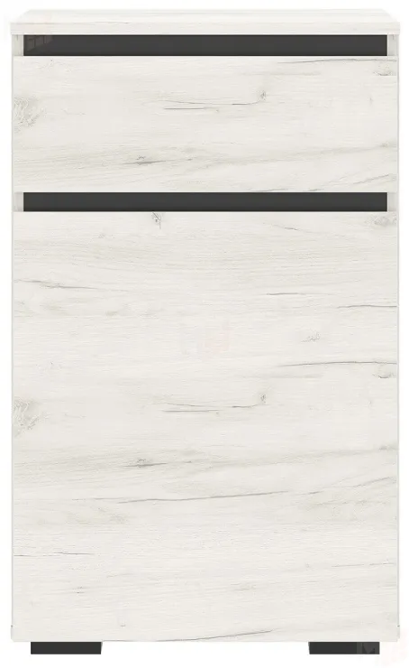 Тумба ГРЕТТА  1С1Я  Дуб Крафт белый