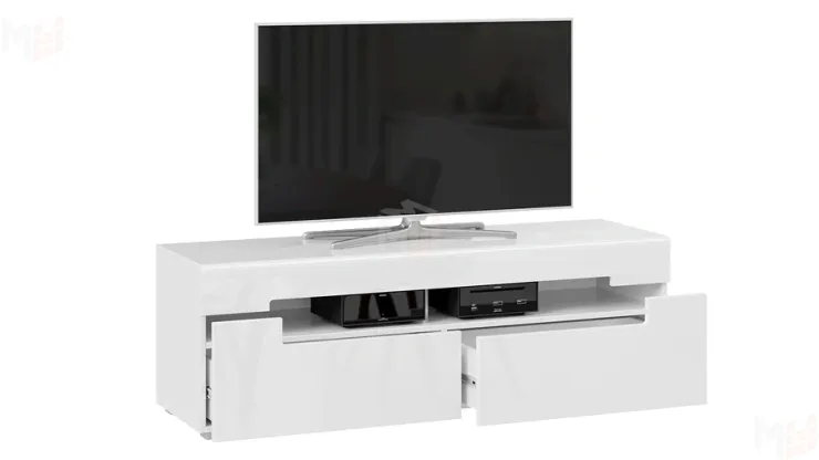 Тумба для ТВ Фьюжн - ТД-260.03.12 Белый, Белый глянец Тумба для ТВ Фьюжн - ТД-260.03.12 Белый, Белый глянец