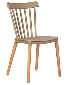 Стул обеденный DOBRIN THEO (ножки светлый бук, цвет бежевый (GR-03))