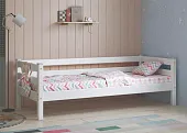Детская кровать Соня-2 с задней защитой  Белый Детская кровать Соня-2 с задней защитой  Белый