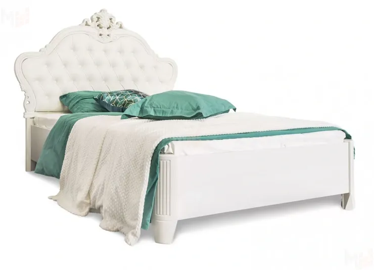 Детская кровать Мишель 120х200 см белый матовый Детская кровать Мишель 120х200 см белый матовый