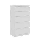 Комод Кастор 5 ящиков белый Комод Кастор 5 ящиков белый