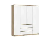 Шкаф Челси 1600 (сонома/белый)
