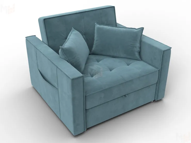 Кресло-кровать Лига-104 (80) ( SEVEN 113 бирюзовый )