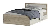 Кровать с ящиками Гармония 1,2 КР-606 дуб крафт белый - дуб крафт серый Кровать с ящиками Гармония 1,2 КР-606 дуб крафт белый - дуб крафт серый