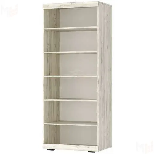 Шкаф ШС-800 СОНАТА с полками Дуб Крафт белый - Антрацит Шкаф ШС-800 СОНАТА с полками Дуб Крафт белый - Антрацит