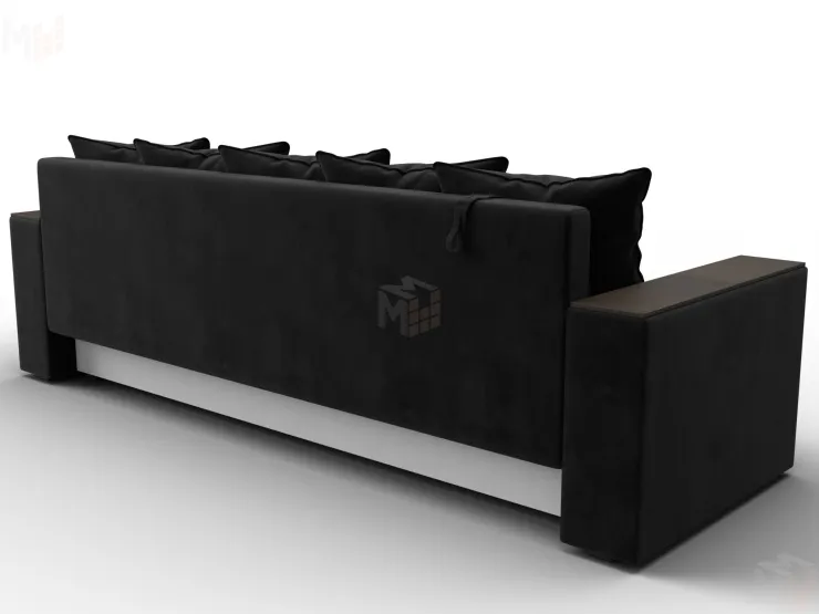 Диван прямой Дубай Лайт ( Черный )